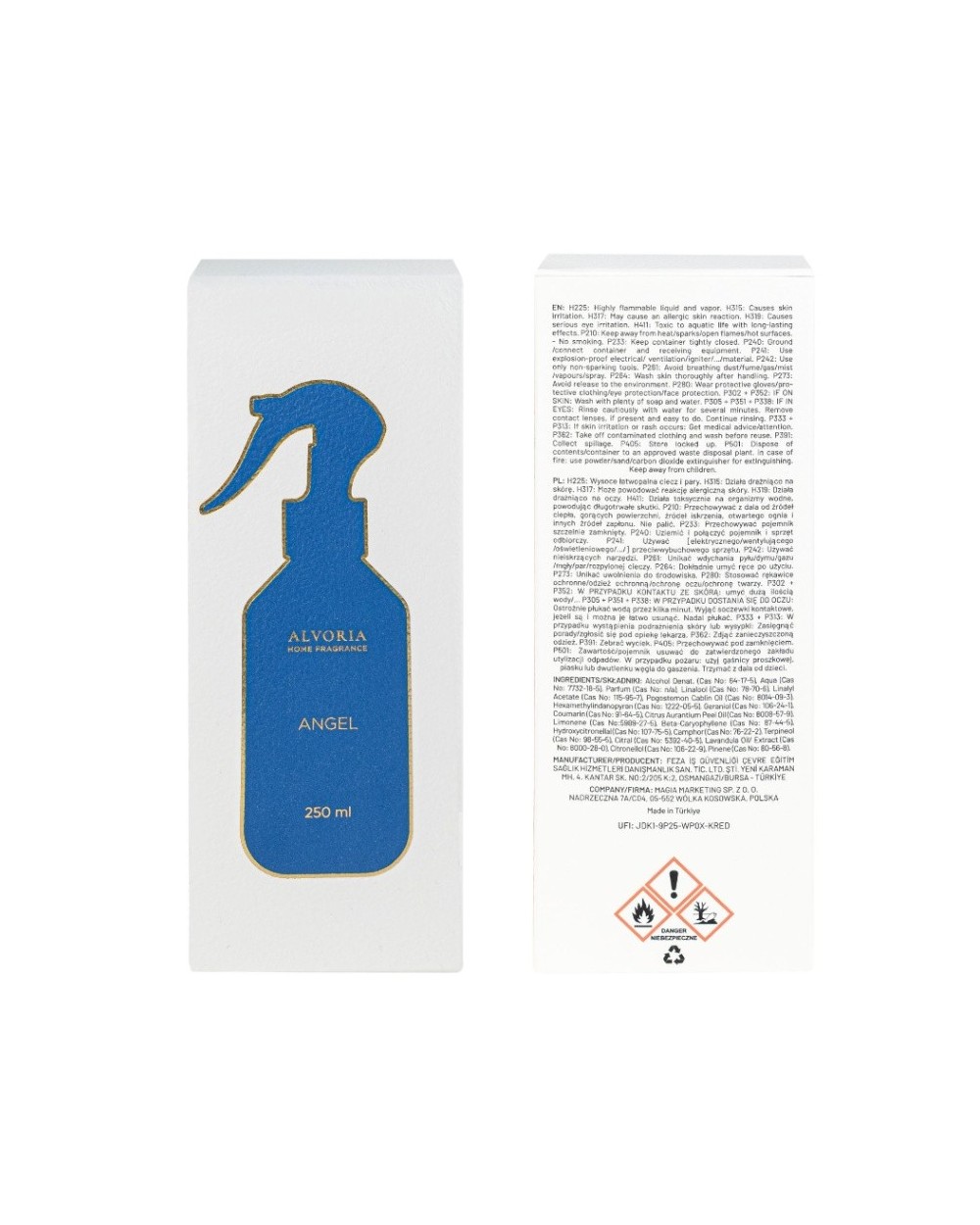 Namų kvapas Angel - Alvoria purškiamas 250 ml