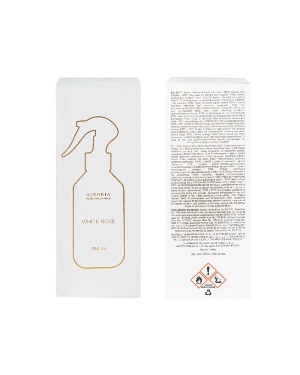 Namų kvapas White Rose - Alvoria purškiamas 250 ml