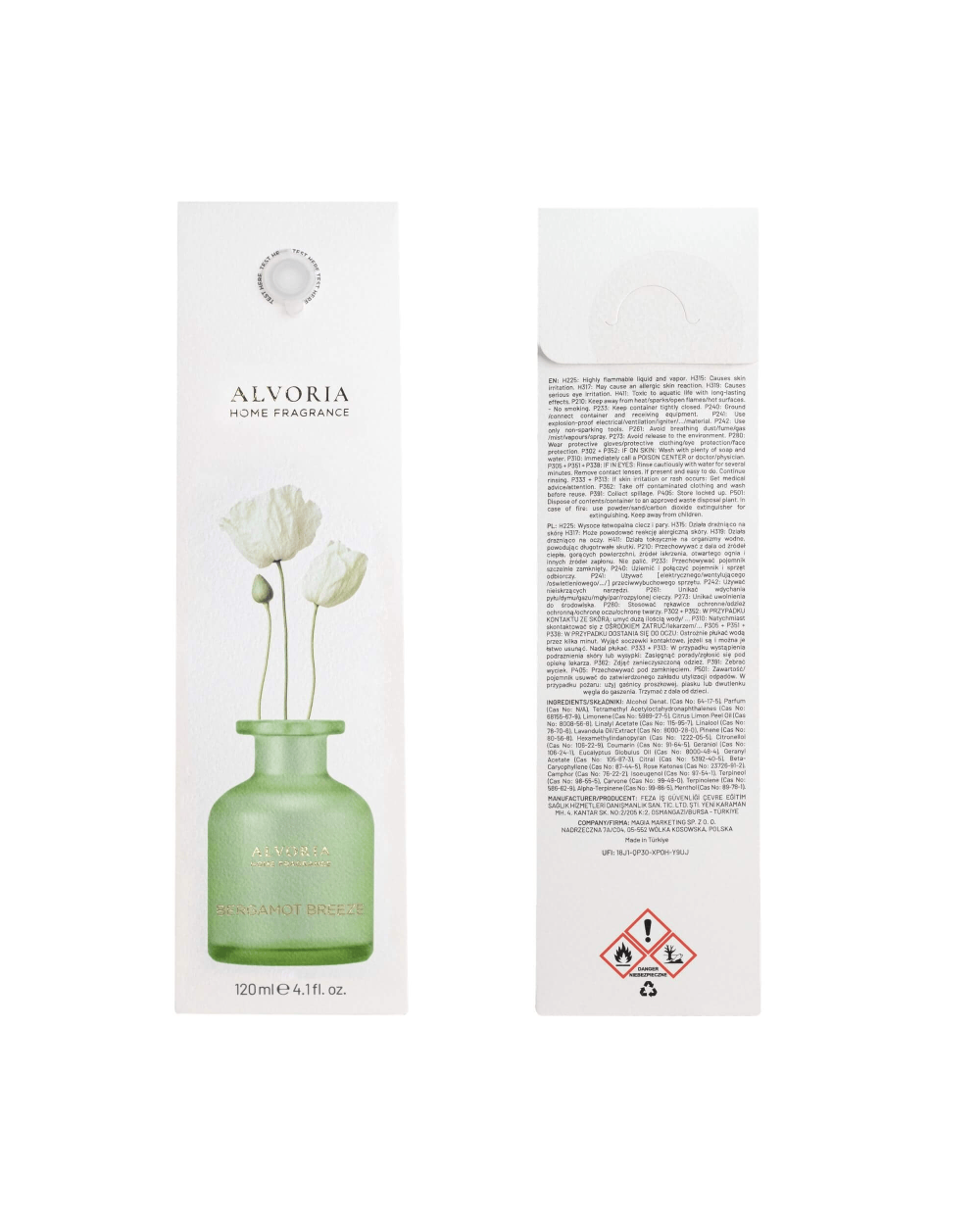 Namų kvapas Bergamot Breeze - Alvoria 120 Ml