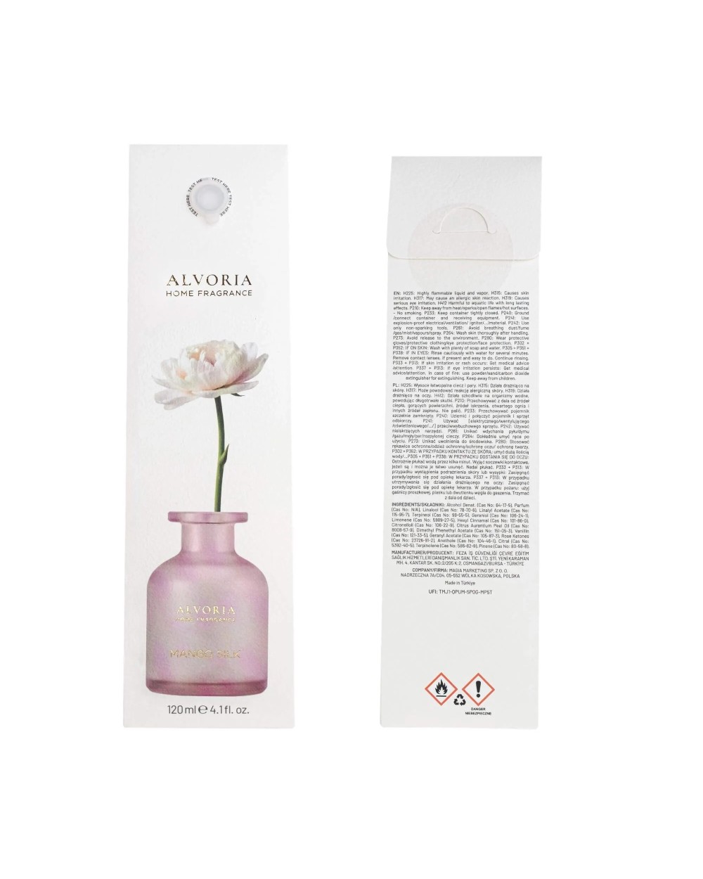 Namų kvapas Mango Silk - Alvoria 120 Ml