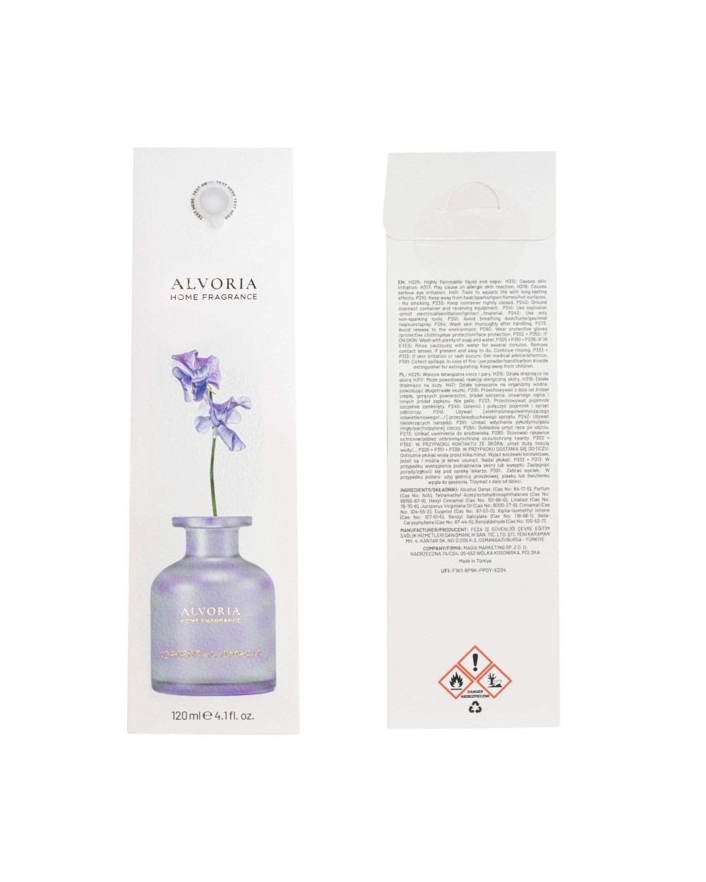Namų kvapas Oriental Amber - Alvoria 120 Ml