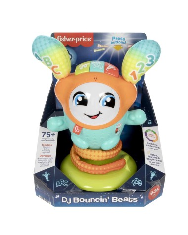 Edukacinis žaislas Mattel Fisher Price DJ Bouncin' Beats, 33 cm, įvairių spalvų