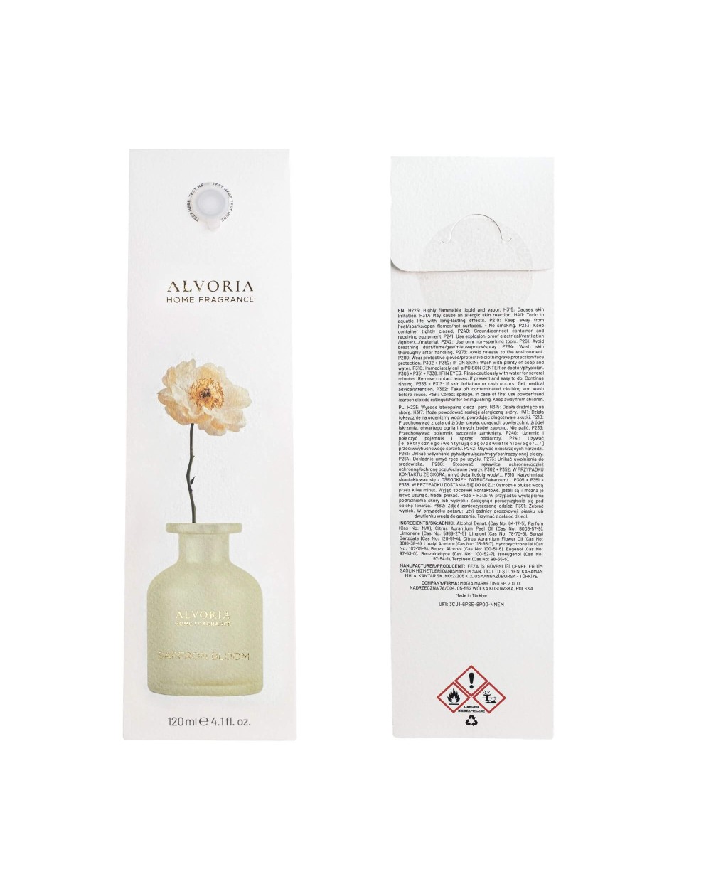 Namų kvapas Saffron Bloom - Alvoria 120 Ml