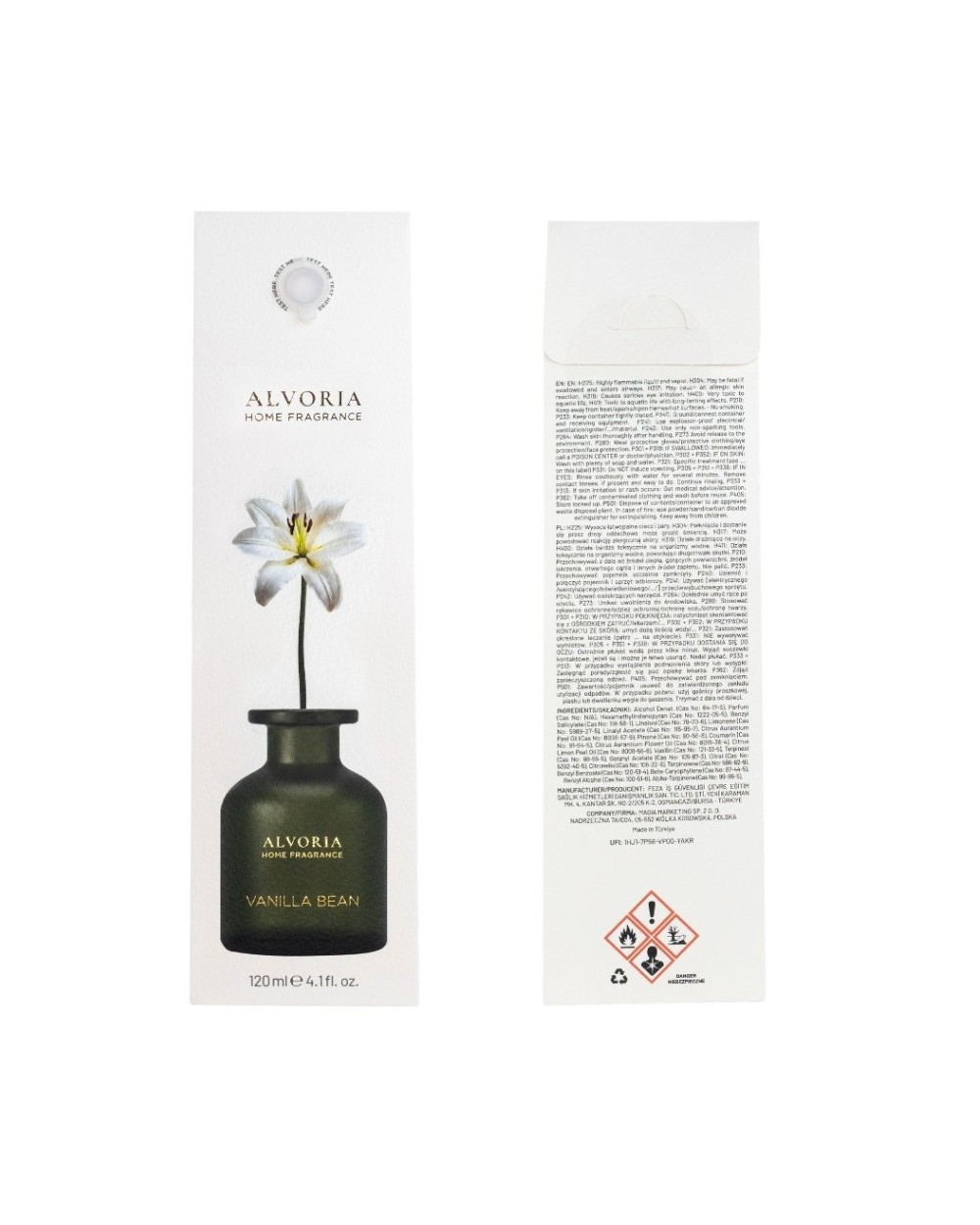 Namų kvapas Vanilla Bean - Alvoria 120 Ml