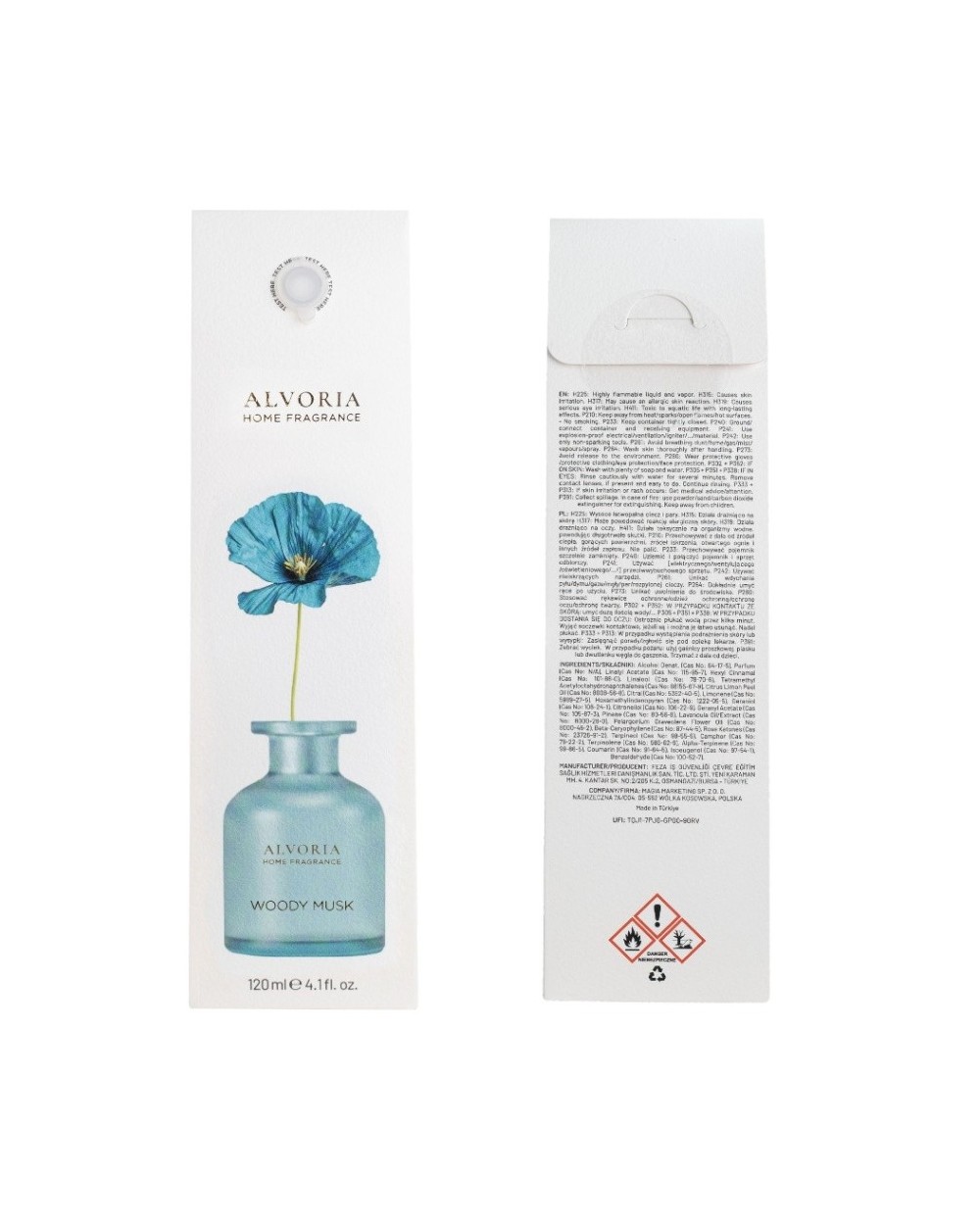 Namų kvapas Woody Musk - Alvoria 120 Ml