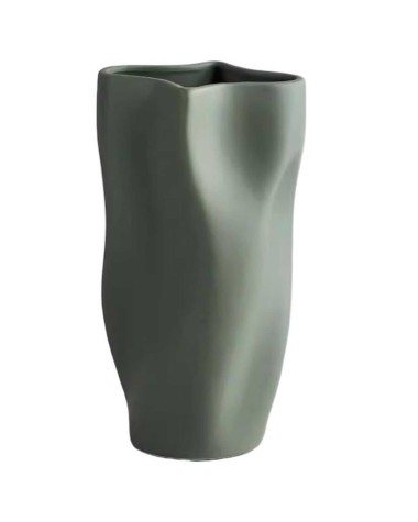 Vaza MUXHX41689, 30 cm, tamsiai žalia