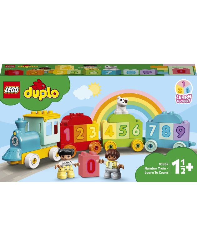 Konstruktorius LEGO® DUPLO® Mano pirmasis skaičių traukinys – išmok skaičiuoti 10954, 23 vnt.