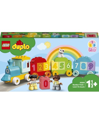 Konstruktorius LEGO® DUPLO® Mano pirmasis skaičių traukinys – išmok skaičiuoti 10954, 23 vnt.