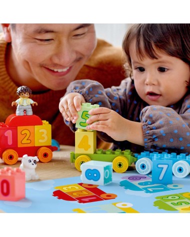 Konstruktorius LEGO® DUPLO® Mano pirmasis skaičių traukinys – išmok skaičiuoti 10954, 23 vnt.