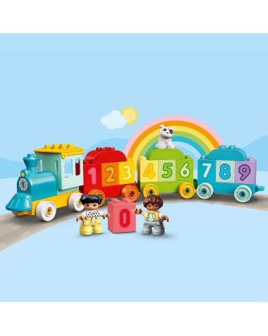 Konstruktorius LEGO® DUPLO® Mano pirmasis skaičių traukinys – išmok skaičiuoti 10954, 23 vnt.