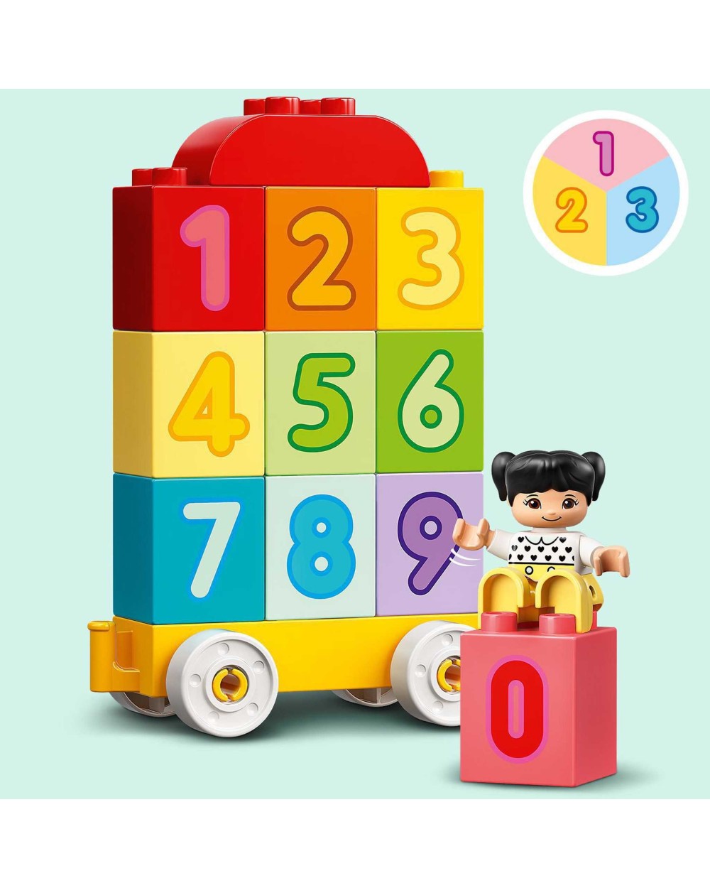 Konstruktorius LEGO® DUPLO® Mano pirmasis skaičių traukinys – išmok skaičiuoti 10954, 23 vnt.