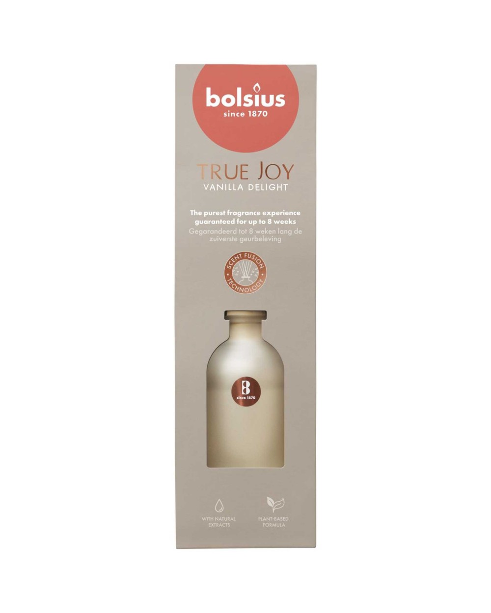 Namų kvapas Bolsius TRUE JOY Vanilla Delight, 80 ml