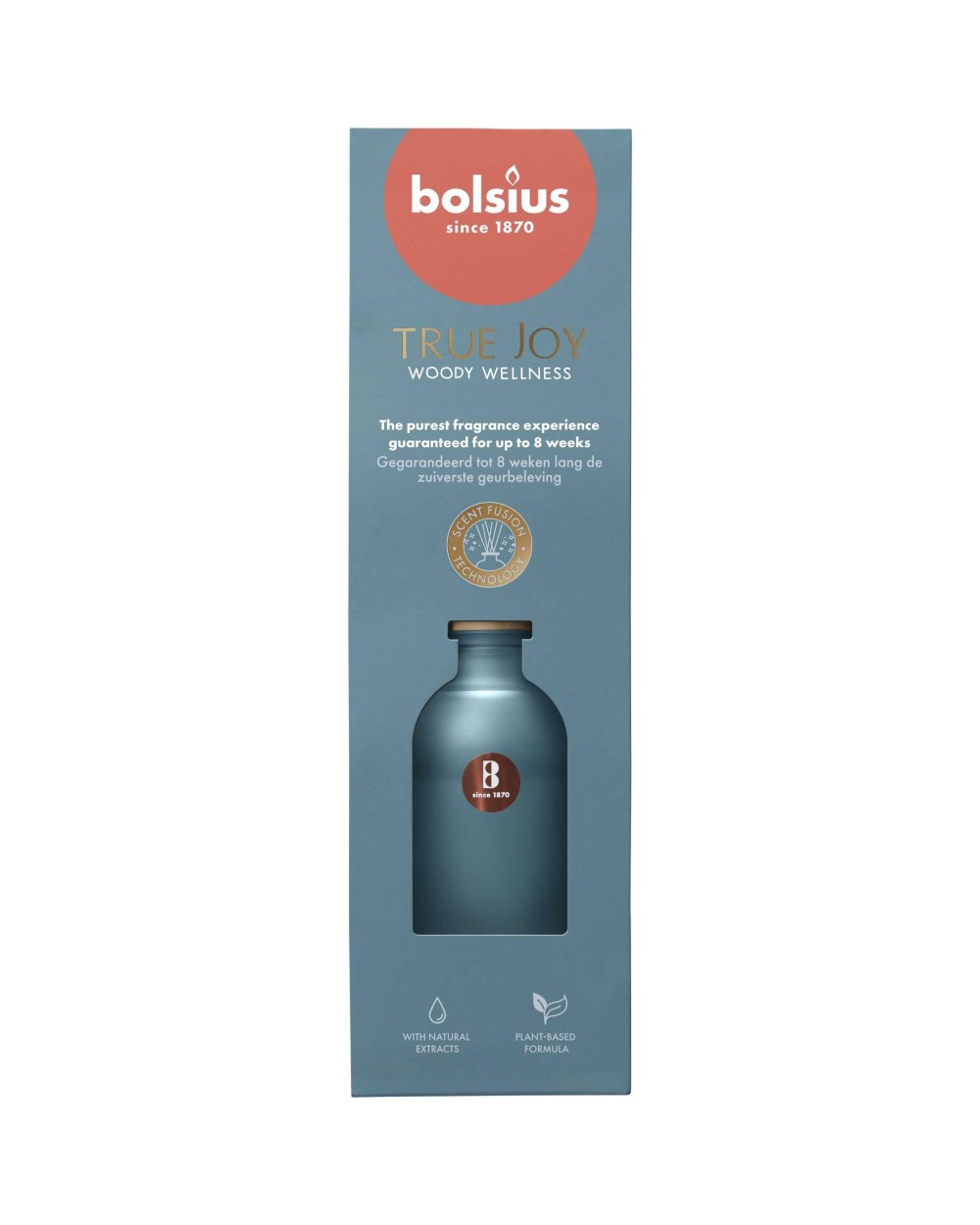 Namų kvapas Bolsius TRUE JOY Woody Wellness, 80 ml