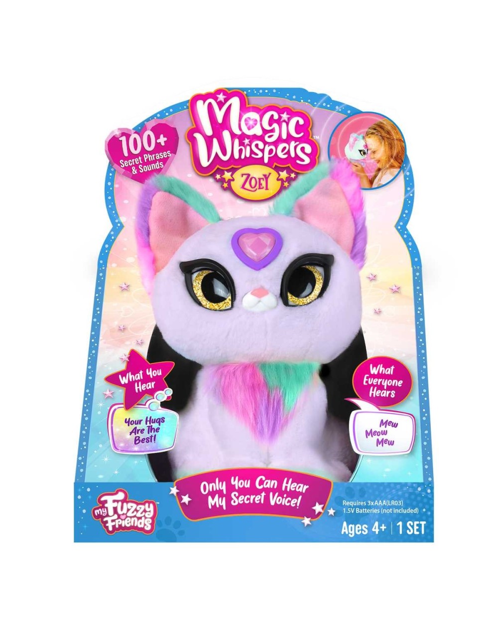 Interaktyvus žaislas My Fuzzy Friends Magic Zoey 18605S, violetinė