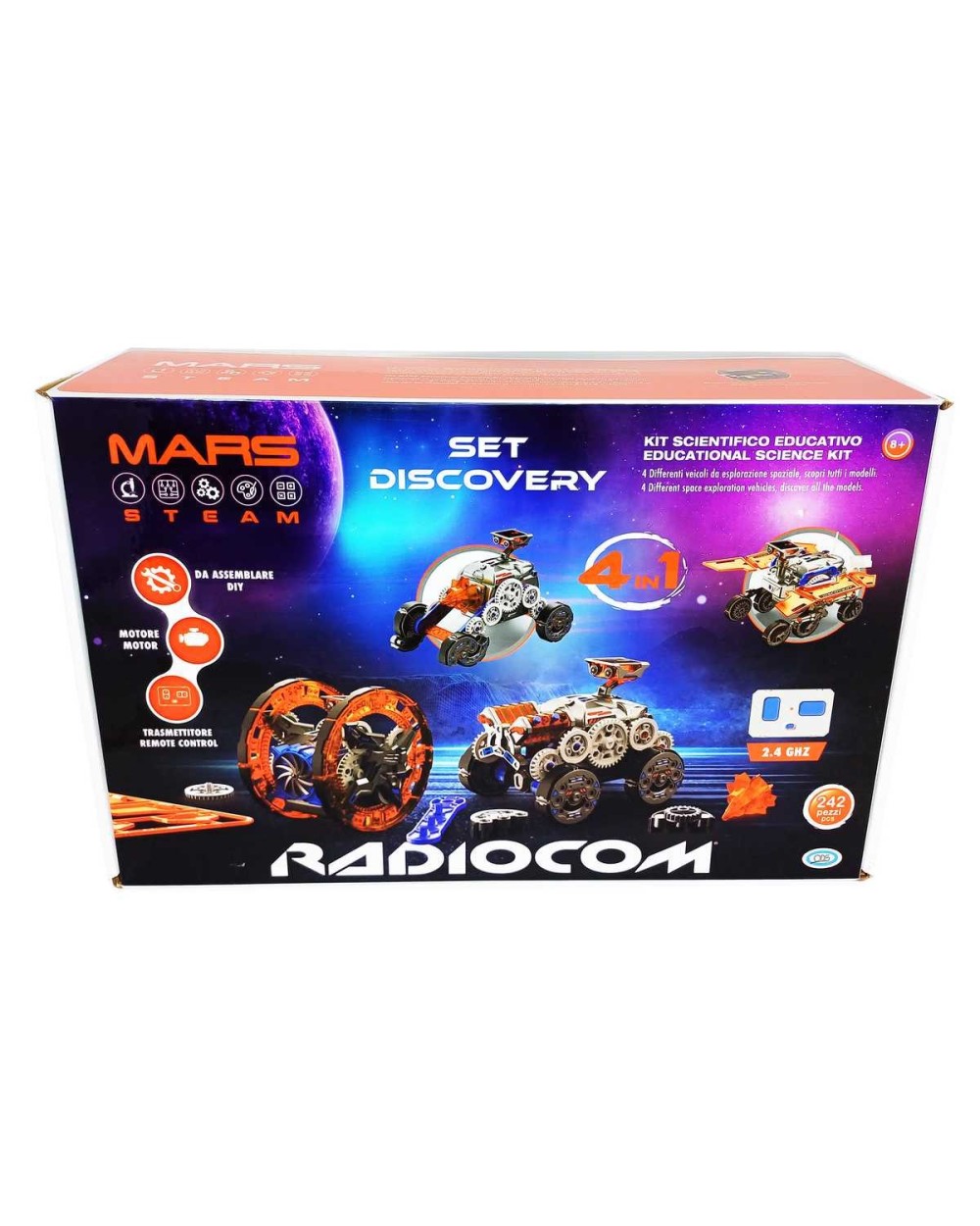 Interaktyvus žaislas Mars Radiocom 4in1 40966, įvairių spalvų