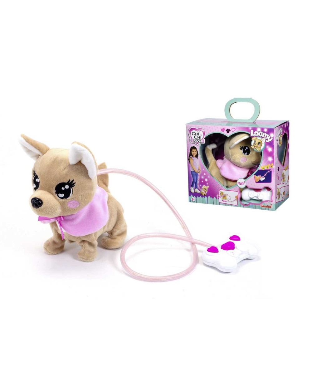 Žaislinis gyvūnas Simba Chi Chi Love Loomy 105893542, ruda/rožinė