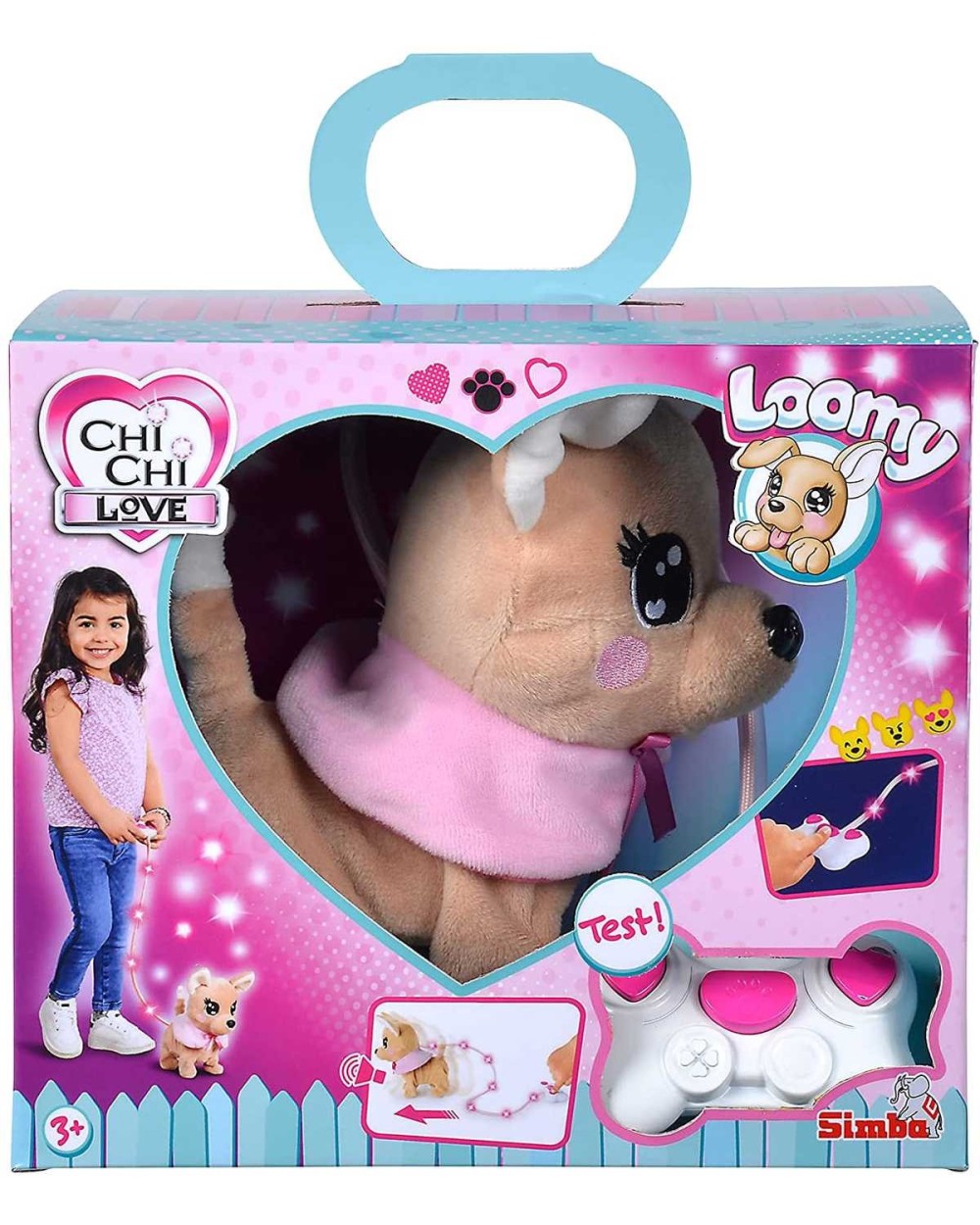 Žaislinis gyvūnas Simba Chi Chi Love Loomy 105893542, ruda/rožinė