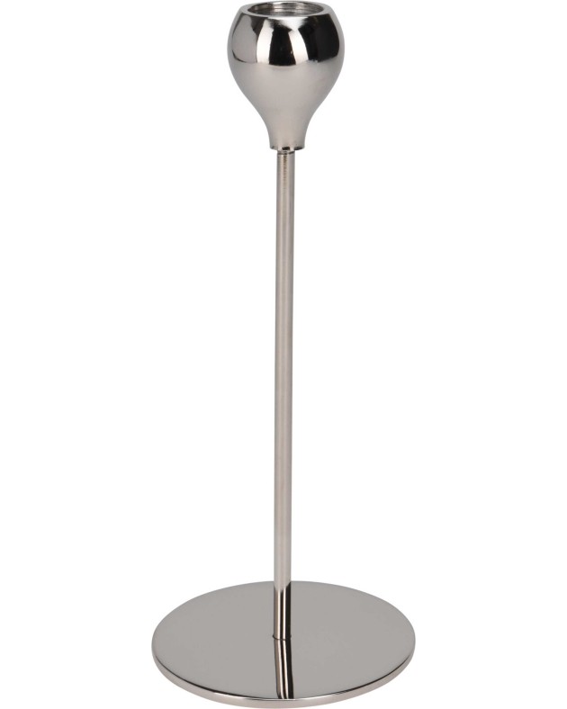 Žvakidė A98810530, metalas, 22 cm, sidabro