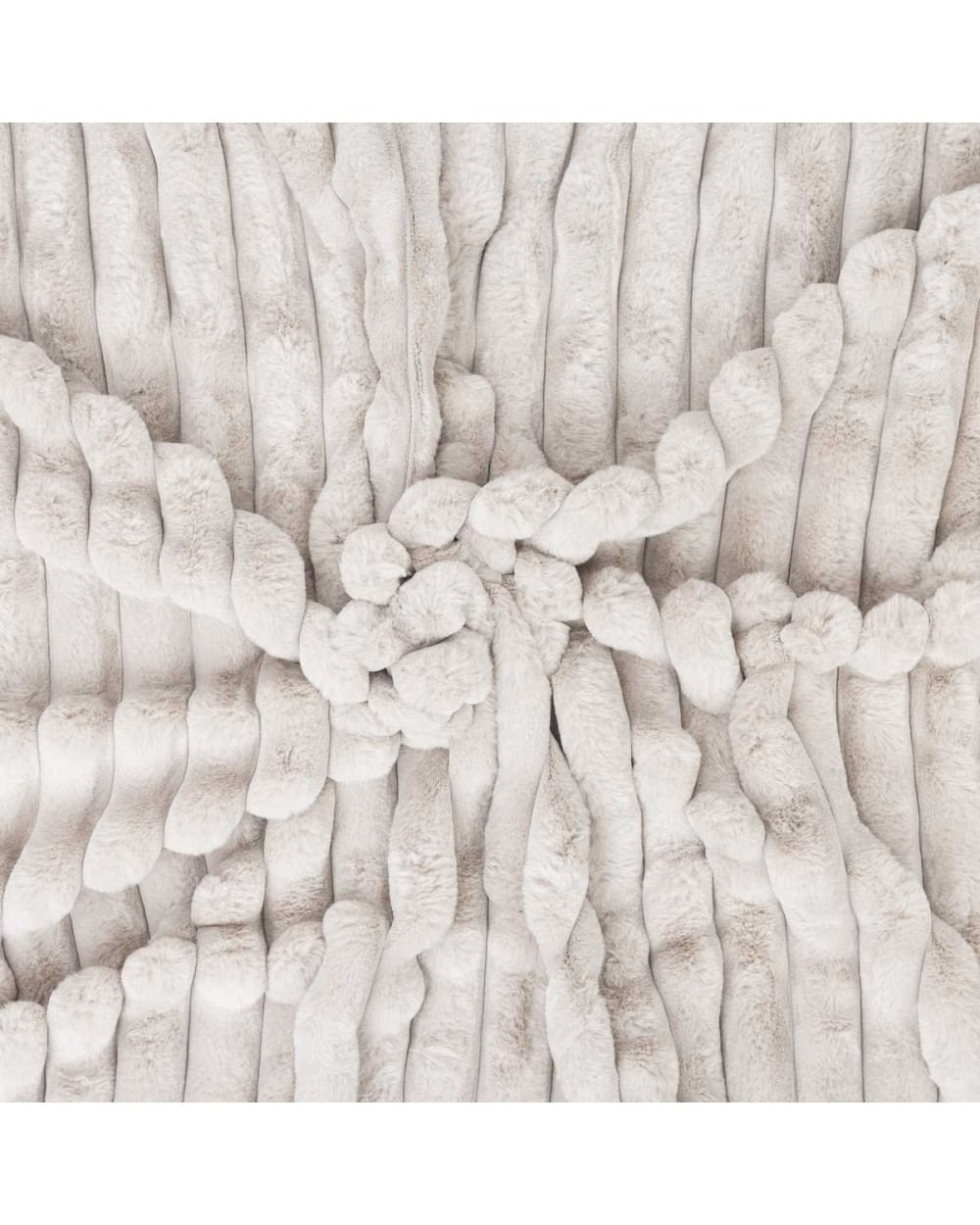 Pledas Luxury Stripes, šviesiai pilka, 150 cm x 200 cm
