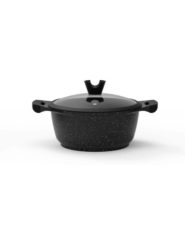 Puodas Black Marble, 24 cm, 4 l