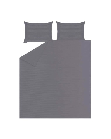 Patalynės užvalkalų komplektas Striped Grey, pilkas, 160 x 200 cm