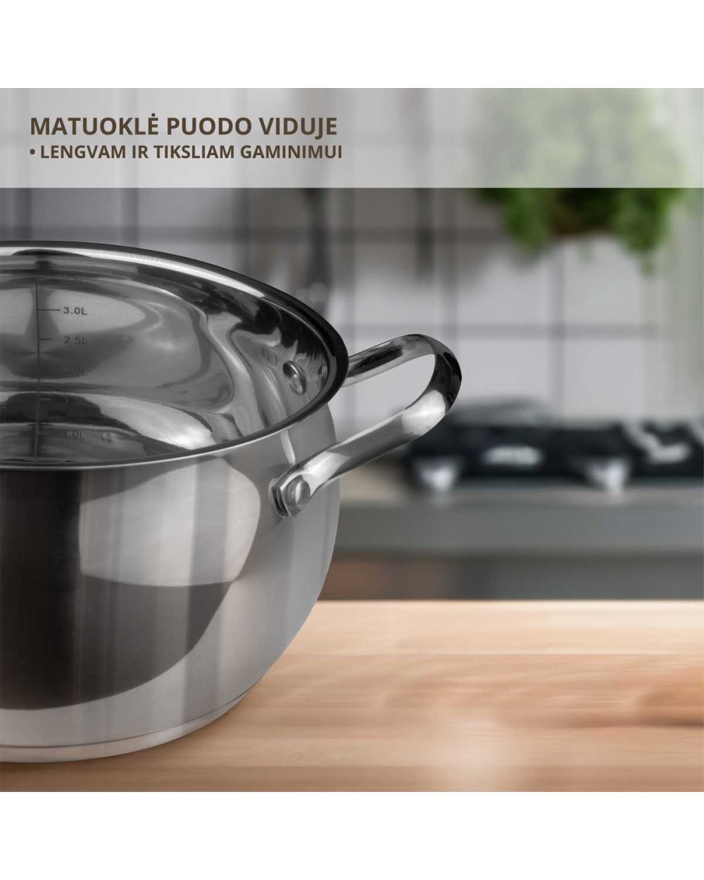 Puodas Apple Shape, 24 cm, 6.3 l