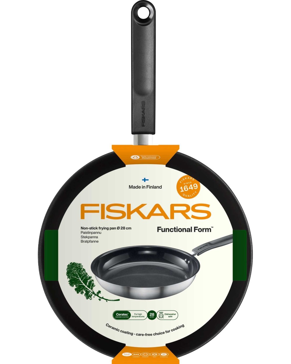 Keptuvė Fiskars Functional Form 1072312, 28 cm, nerūdijantysis plienas