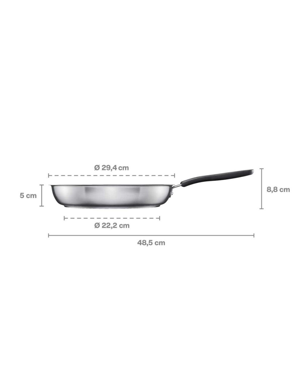 Keptuvė Fiskars Functional Form 1072312, 28 cm, nerūdijantysis plienas
