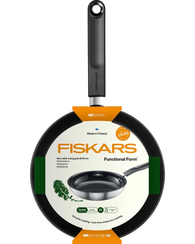 Keptuvė Fiskars Functional Form 1072310, 24 cm, nerūdijantysis plienas