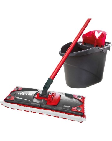 Grindų plovimo rinkinys Vileda Ultramax VILE14389, 66 - 132 cm, juoda/raudona