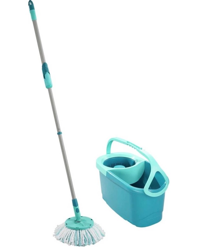 Grindų plovimo rinkinys Leifheit Rotation Disc Mop Ergo, žalias, 6 l