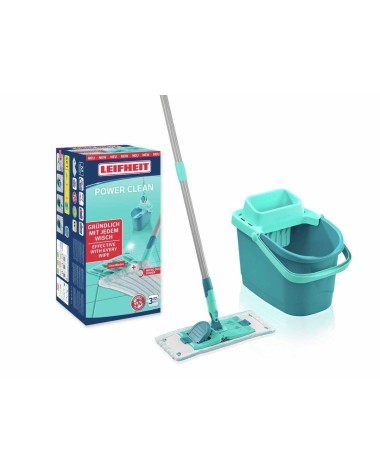 Grindų plovimo rinkinys Leifheit Power Clean, šviesiai mėlynas, 6 l