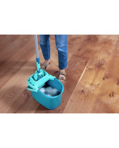 Grindų plovimo rinkinys Leifheit Power Clean, šviesiai mėlynas, 6 l