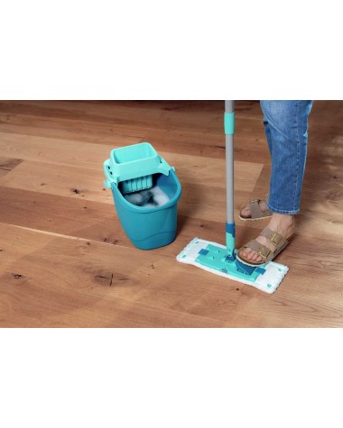 Grindų plovimo rinkinys Leifheit Power Clean, šviesiai mėlynas, 6 l