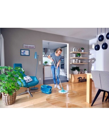 Grindų valymo rinkinys Leifheit Twist Disc Mop Ergo 1052101, šviesiai mėlynas, 6 l