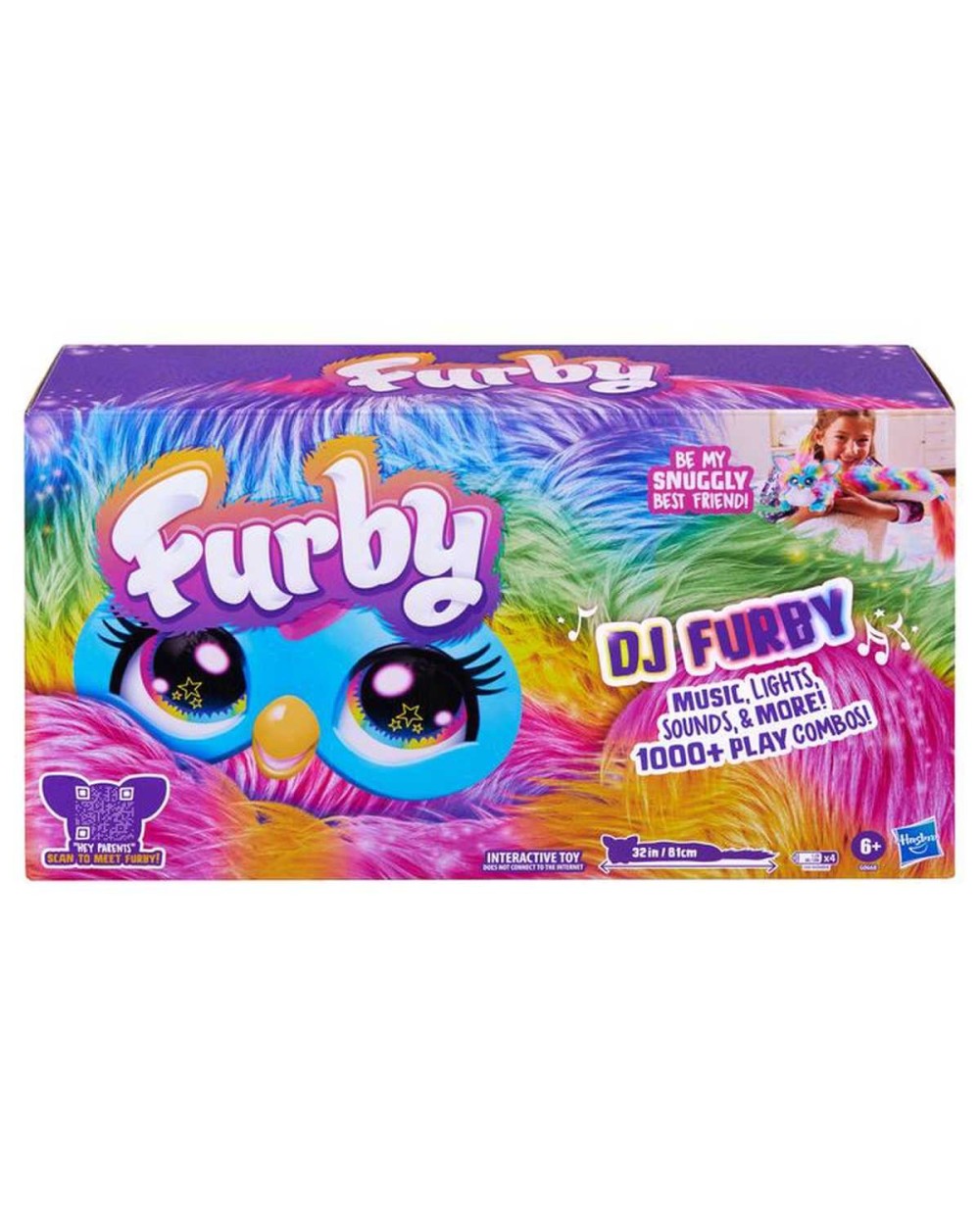Interaktyvus žaislas Hasbro Furby Dj Rainbow, įvairių spalvų