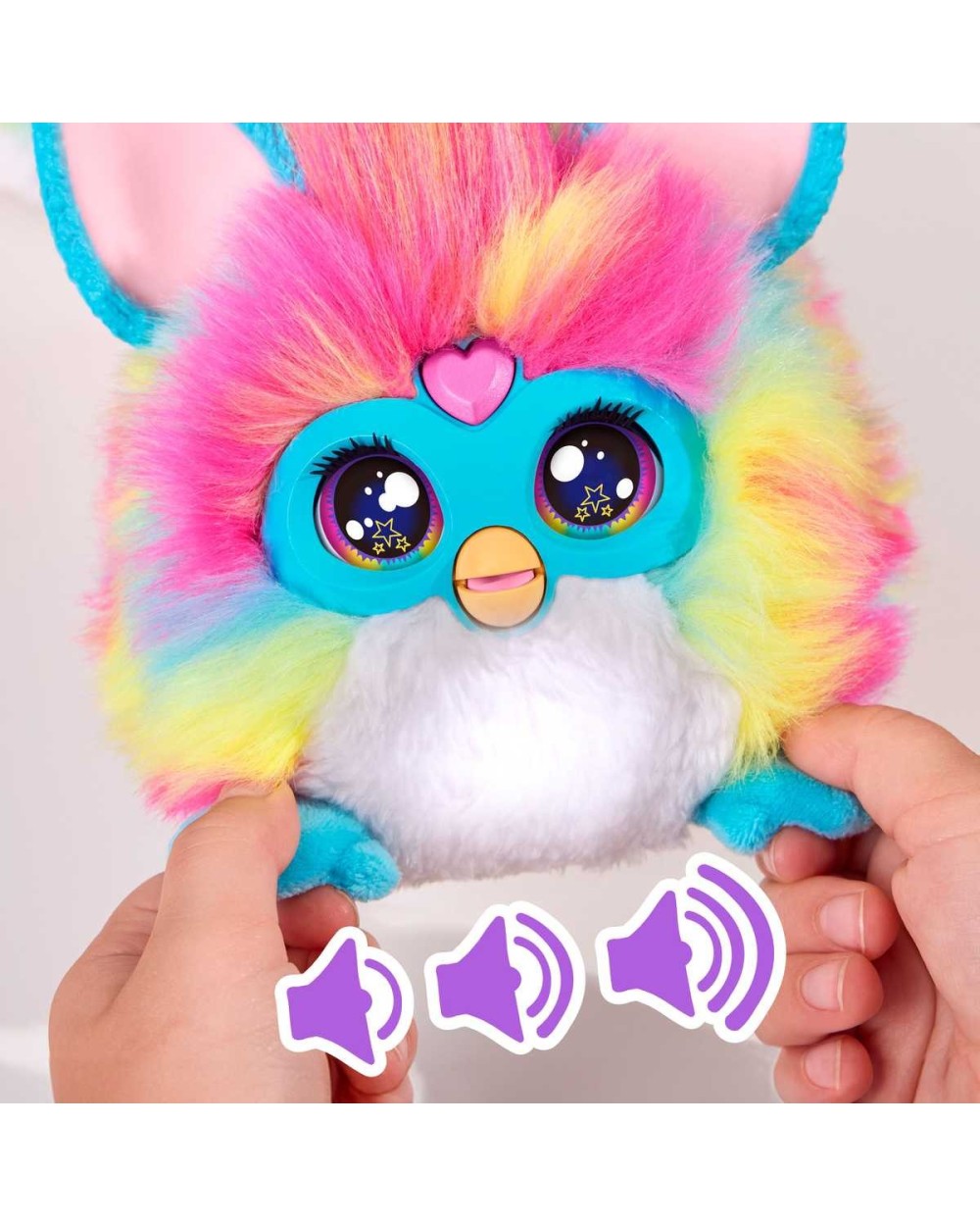 Interaktyvus žaislas Hasbro Furby Dj Rainbow, įvairių spalvų